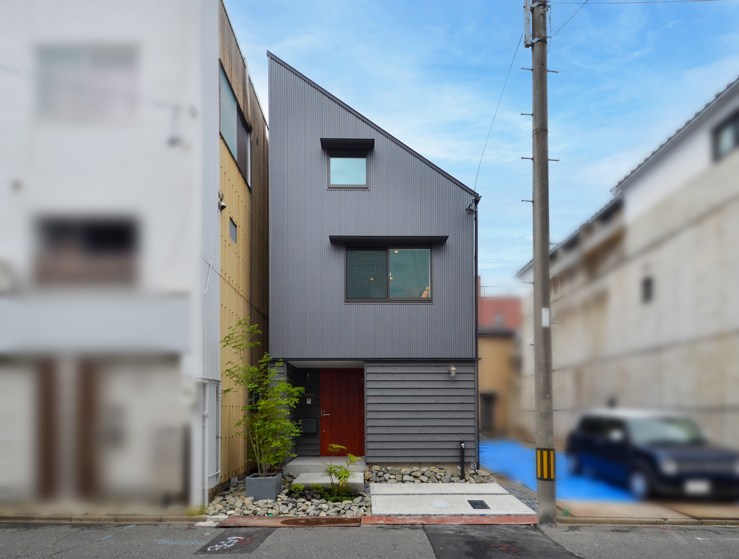 間口4.7m、細長い敷地を楽しむ狭小住宅 @名古屋市中村区 画像
